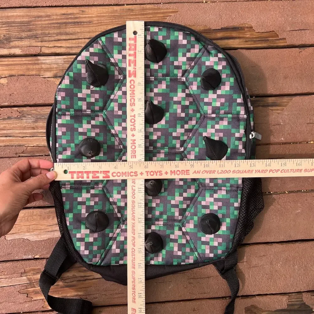 Madpax Multi Spike 16" Backpack Digi Camo Green Pixel Gamer School Bag - Picture 9 of 9